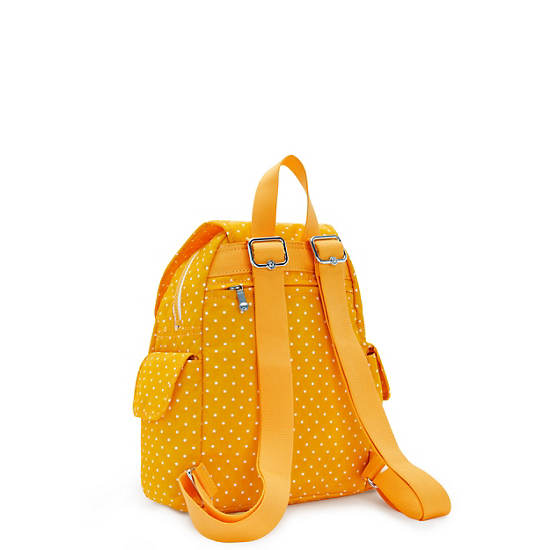 Kipling City Pack Mini Printed Backpack Ryggsekk Gul | NO 1192WN